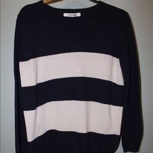 NAVY BLUE And gold sweater